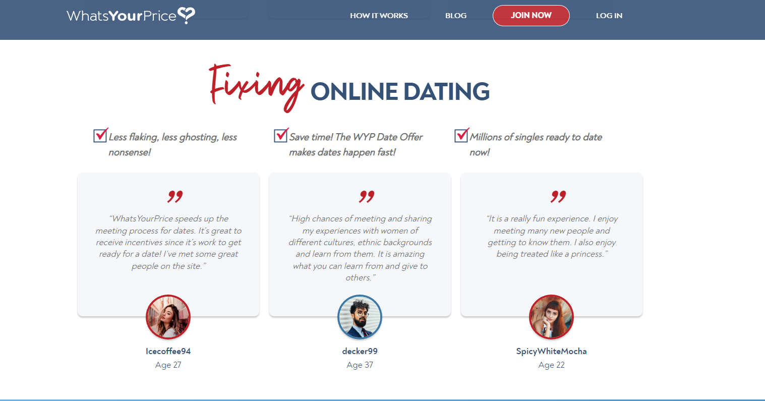Open dating service