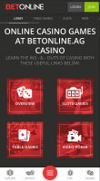BetOnline mobile casino bonuses