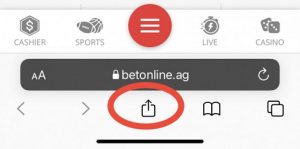 BetOnline App Menu