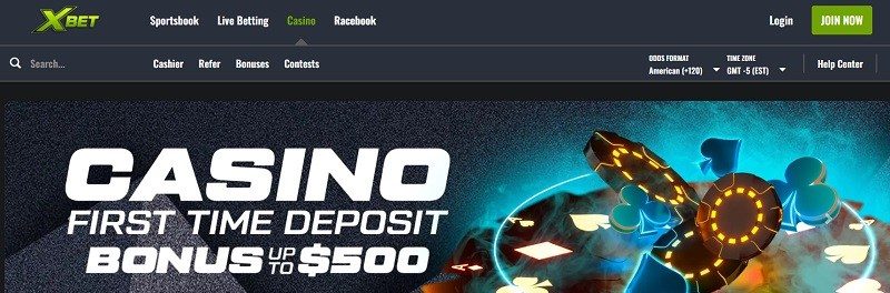 Nevada XBet Casino Homepage