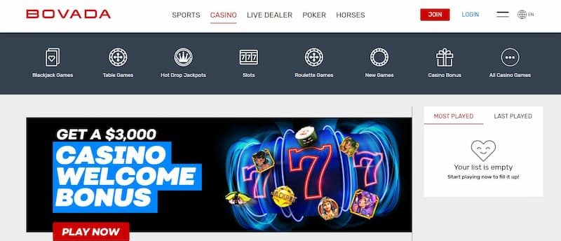 bovada homepage