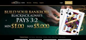MyB Casino Homepage