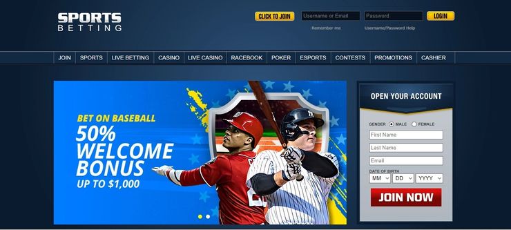 Sportsbetting.ag homepage
