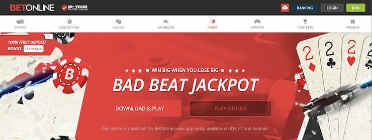 BetOnline homepage - The best poker apps and mobile sites 