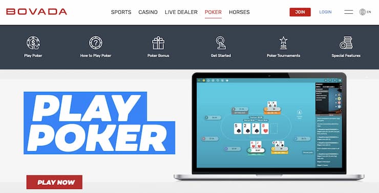 Bovada homepage - Best real money poker sites