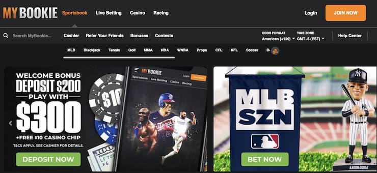 MyBookie homepage - The best Maryland sports betting sites