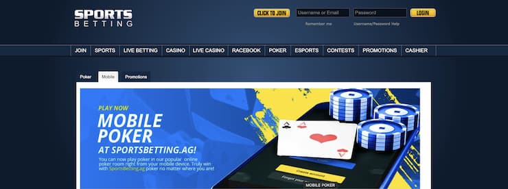 Sportsbetting.ag homepage - The best poker apps and mobile betting sites