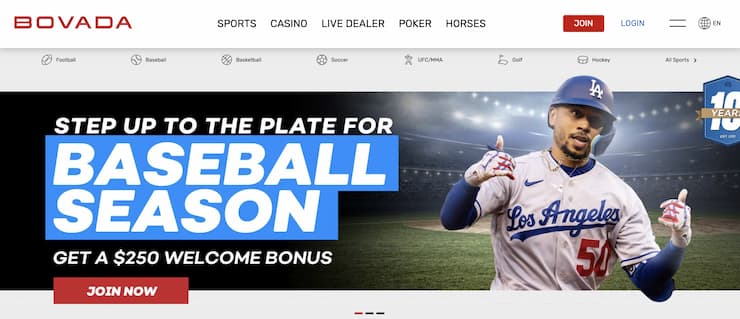 Bovada homepage - The best Maryland sports betting sites 
