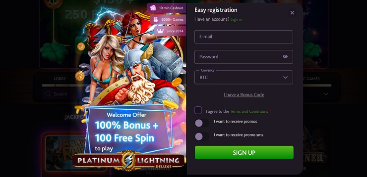 7Bit Casino Early Registration Form