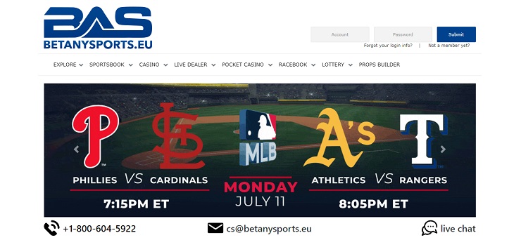 BetAnySports MLB