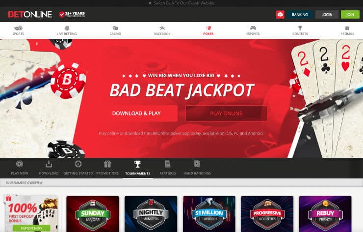 BetOnline Casino Poker