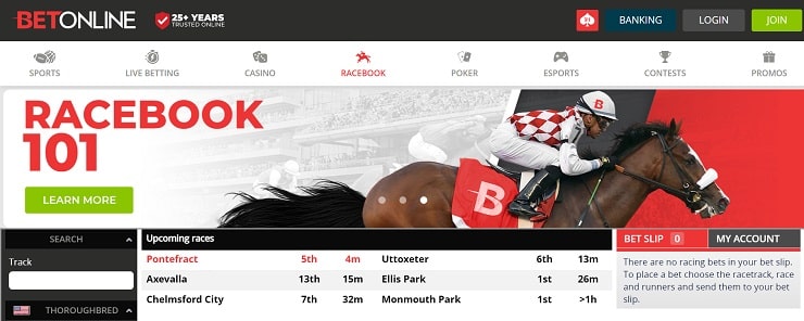 BetOnline Horse Racing Betting