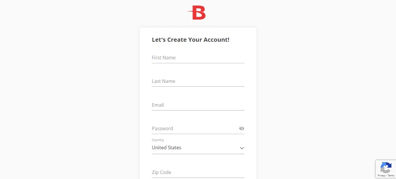 BetOnline Sign Up Form