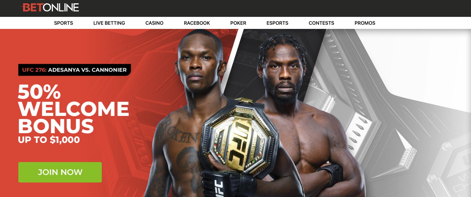 BetOnline UFC welcome bonus