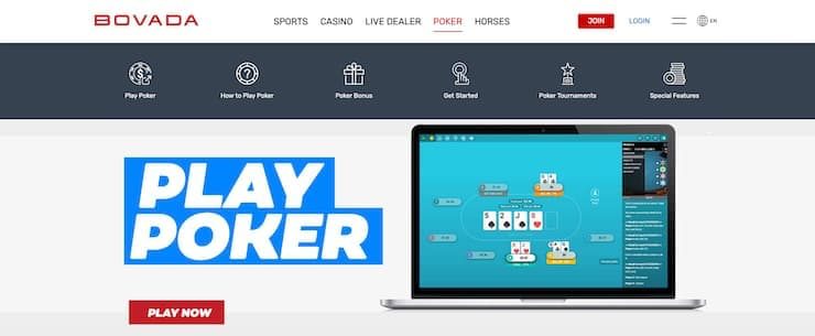 Bovada Online Poker Homepage