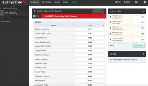Everygame NHL lines