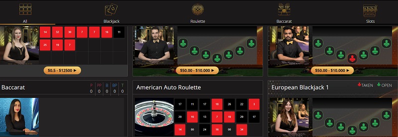 Live Casino Games Washington Gambling