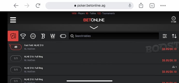 betonline poker app