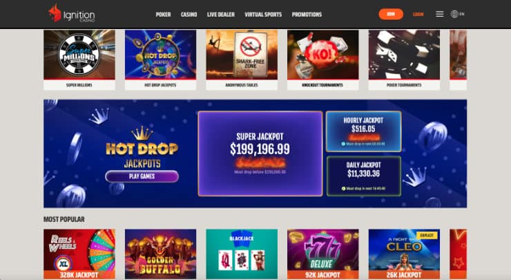 Ignition Casino Jackpots