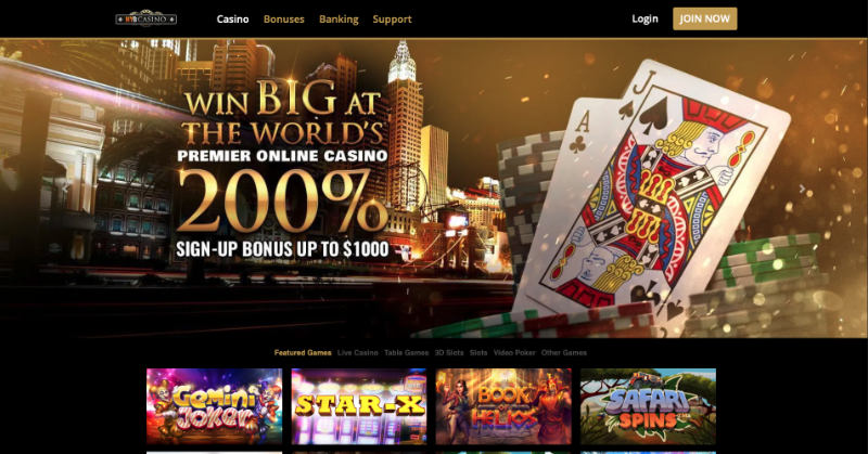 MYB Casino Homepage