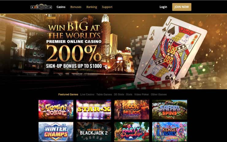 MYB Connecticut Online Casino Homepage