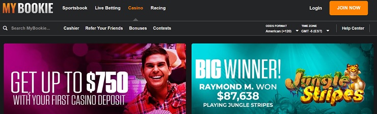 MyBookie Online Casino Promo Banner