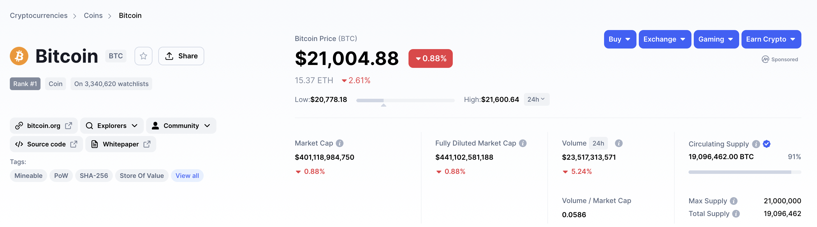 which crypto to buy during dip