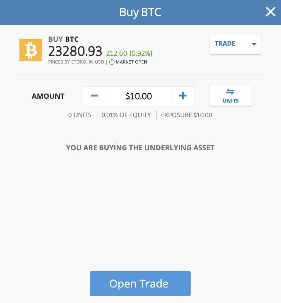 buy bitcoin on etoro with low fees 