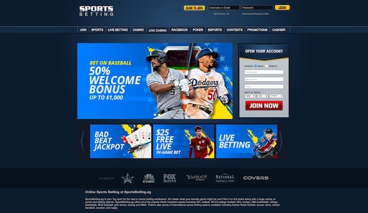 Sportsbetting.ag Homepage