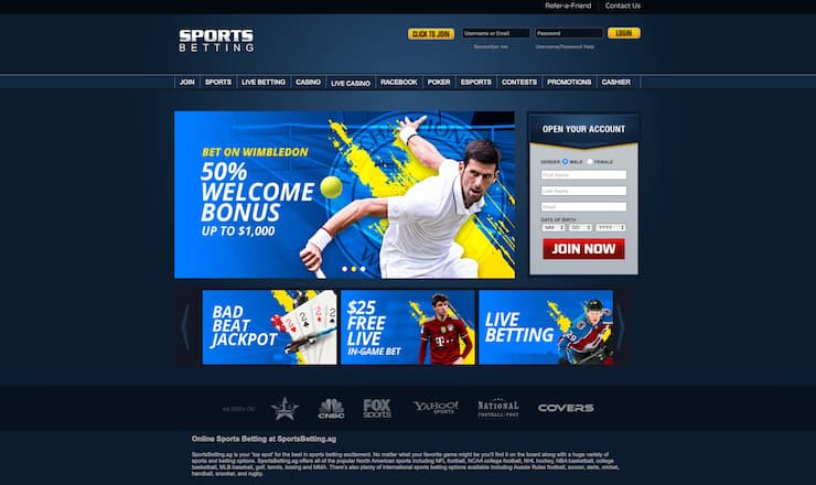 Sportsbetting.ag Sportsbook Homepage