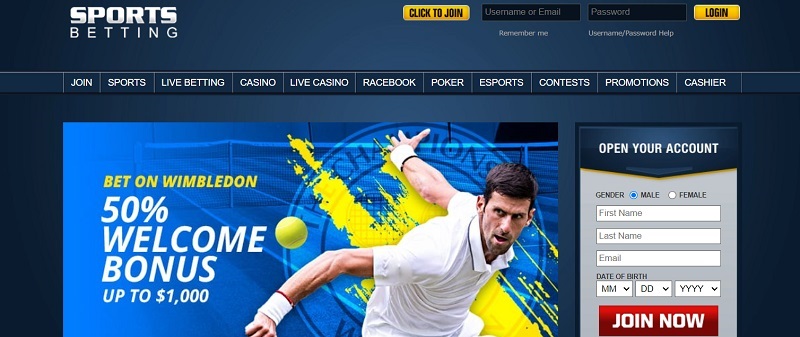 Sportsbetting.ag Online Gambling Site Homepage