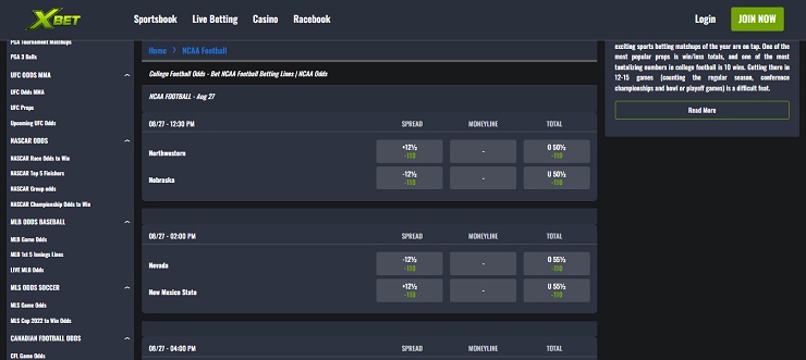 2023 CFP National Championship NCAAF Offshore Betting Odds