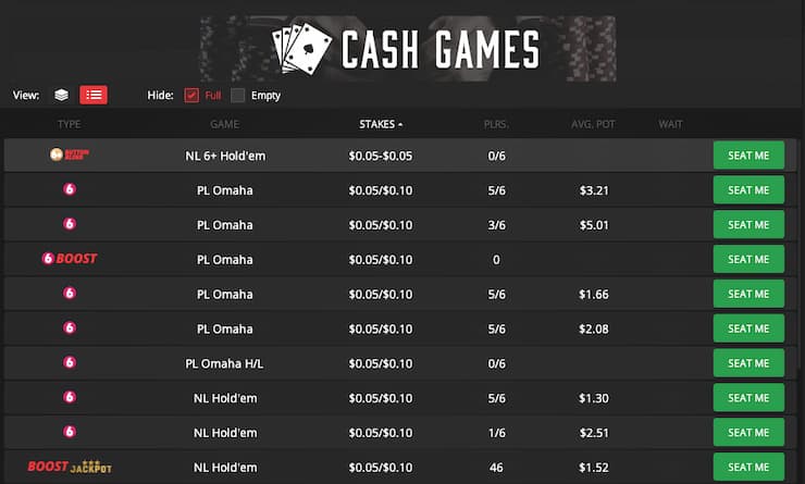 betonline cash games