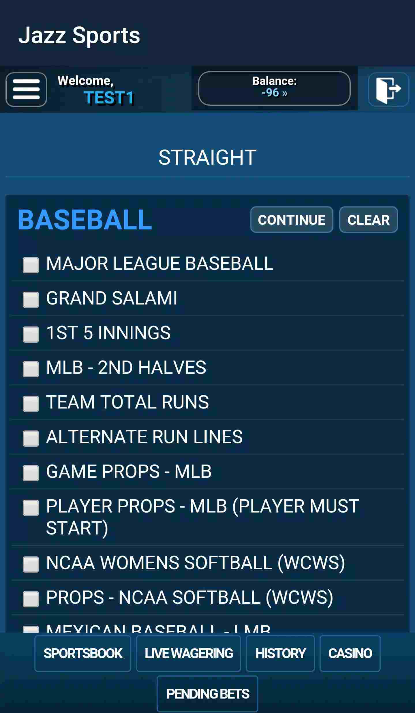 Jazz sports app Nevada MLB lines