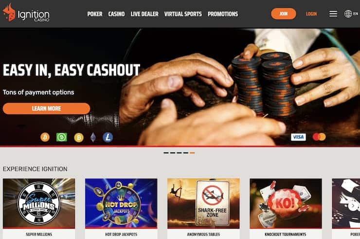 Ignition homepage - The best Florida online gambling sites