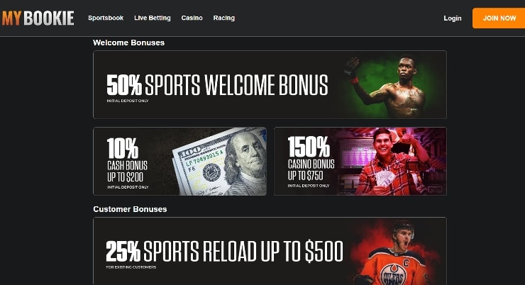 MyBookie Sportsbook Bonuses