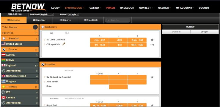 Live Betting at BetNow