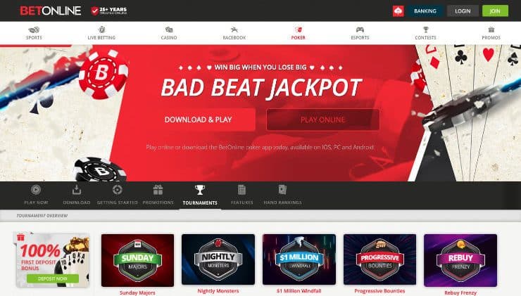 BetOnline Jackpot in VA