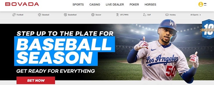 Bovada Sports Betting Site Homepage