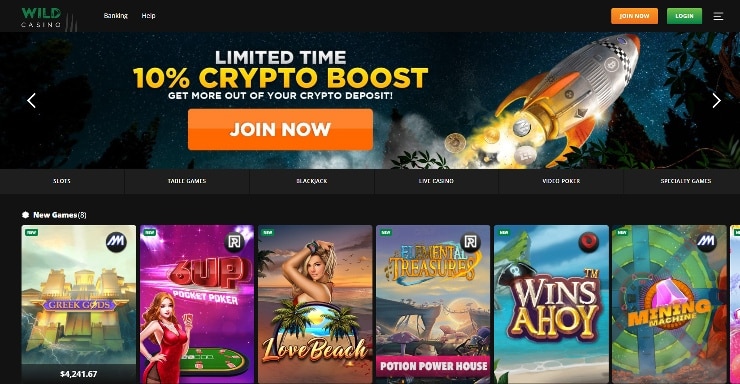 Connecticut Gambling Sites - Wild Casino