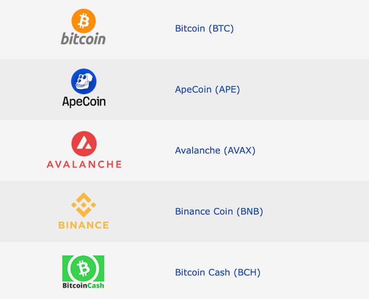 Cryptocurrencies