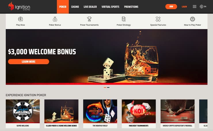 Ignition Casino Poker Bonus