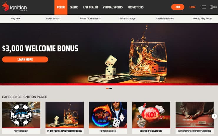 Ignition Casino Poker Bonuses