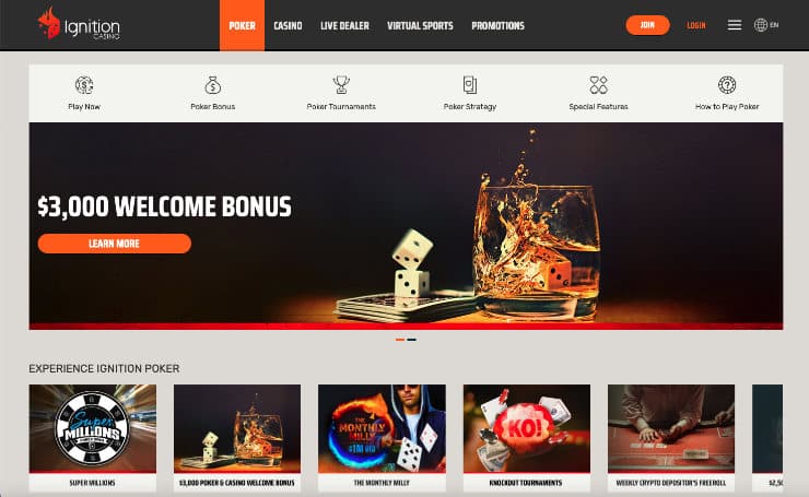 Ignition Welcome Bonus for Poker