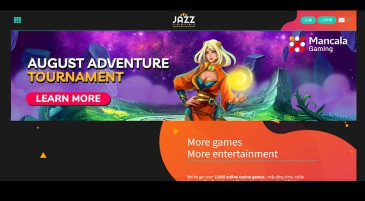 Jazz Casino South Carolina online gambling site