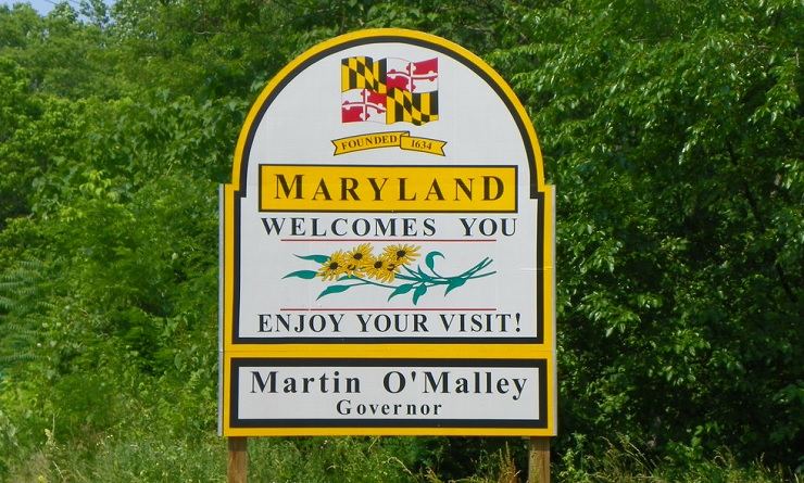 Maryland Welcome Sign