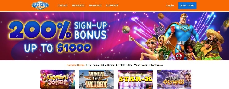 New Hampshire Online Casinos - Big Spin