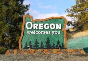 Oregon Welcome Sign