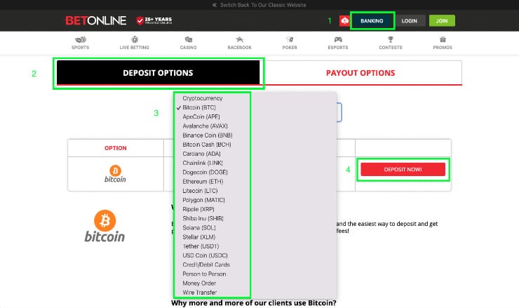 Register at BetOnline Step 3