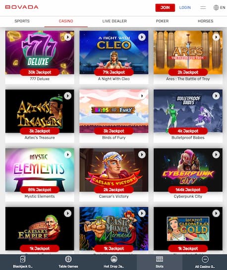 Bovada Casino App Jackpot Slots